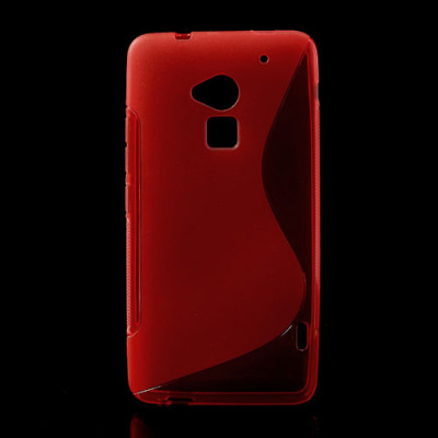 Силиконови гърбове Силиконови гърбове за HTC Силиконов гръб ТПУ S-CASE за HTC ONE MAX червен